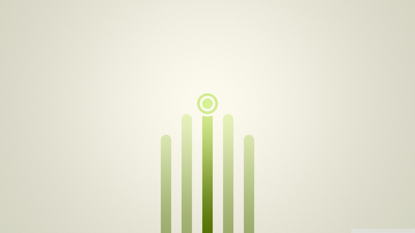 Обои зеленый, линия, графика, марка, энергия в разрешении 1366x768