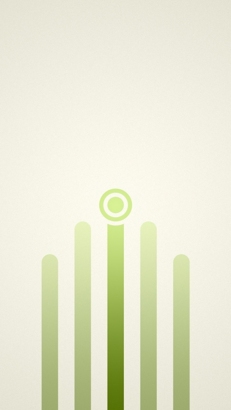 Обои зеленый, линия, графика, марка, энергия в разрешении 750x1334