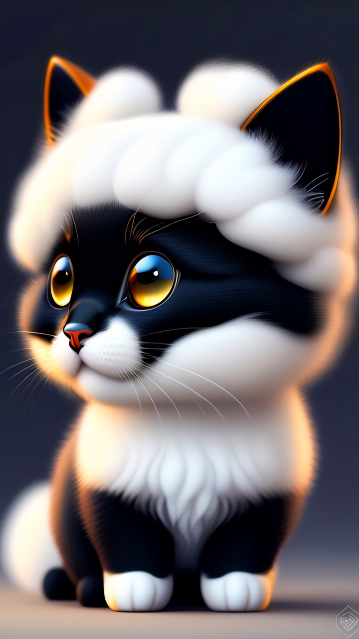 Обои американская жесткошерстная кошка, эгейская кошка, мэнкс, биколор кошка, белый кот в разрешении 720x1280