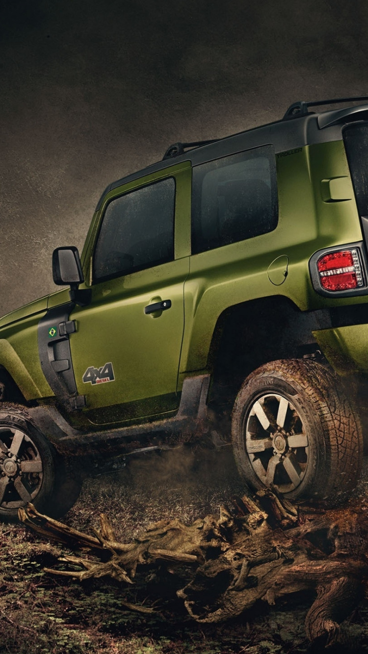 Обои jeep wrangler, Троллер Т4, авто, Офф-роуд, джип в разрешении 750x1334