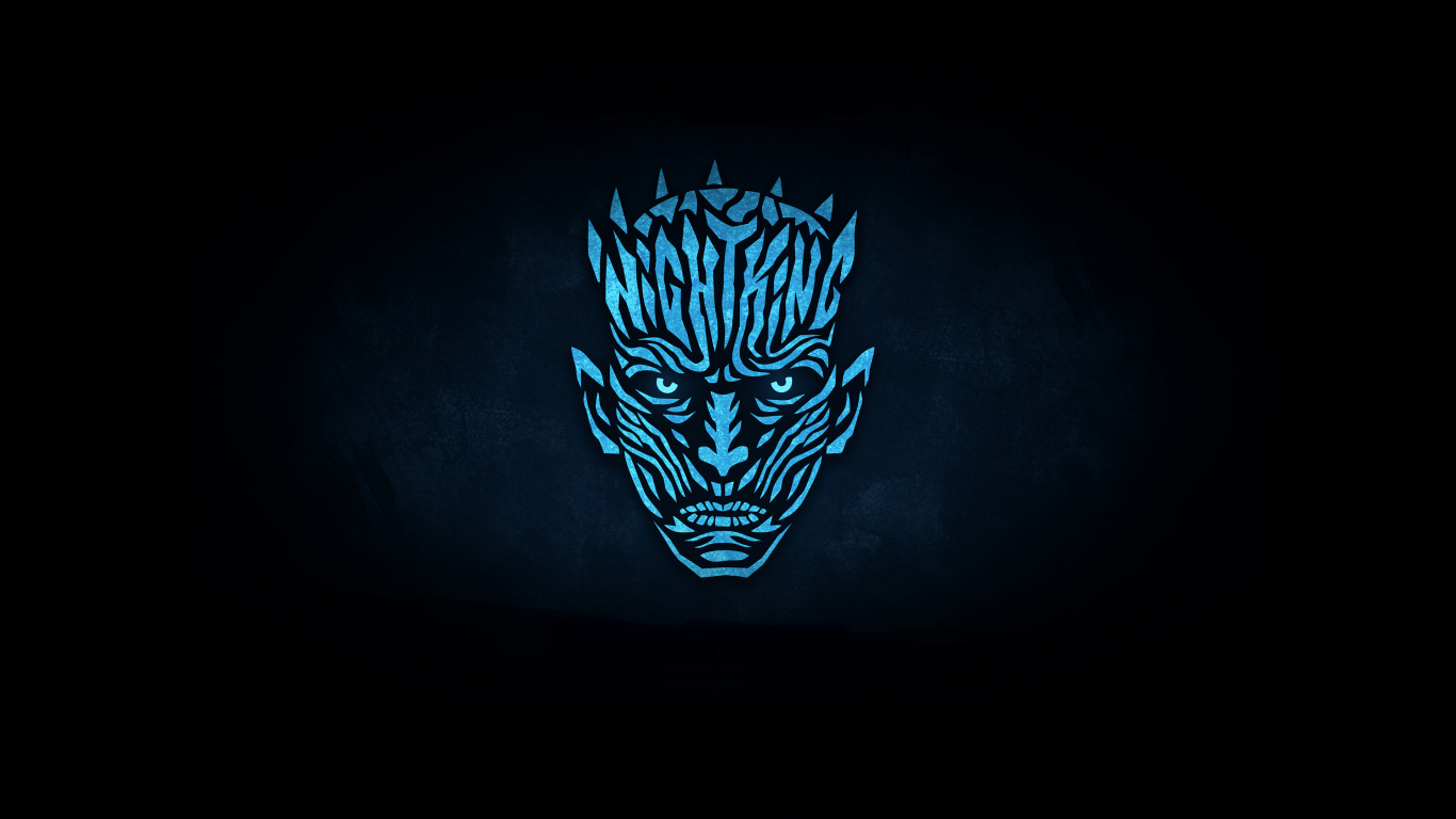 Обои Джон Сноу, Ночной Король, минимализм, арт, графика в разрешении 1366x768