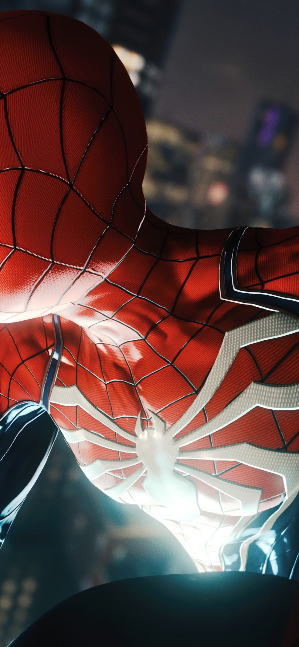 Обои человек-паук ps4 wallapepr, человек-паук, чудеса Мстители, мультфильм, арт в разрешении 1242x2688