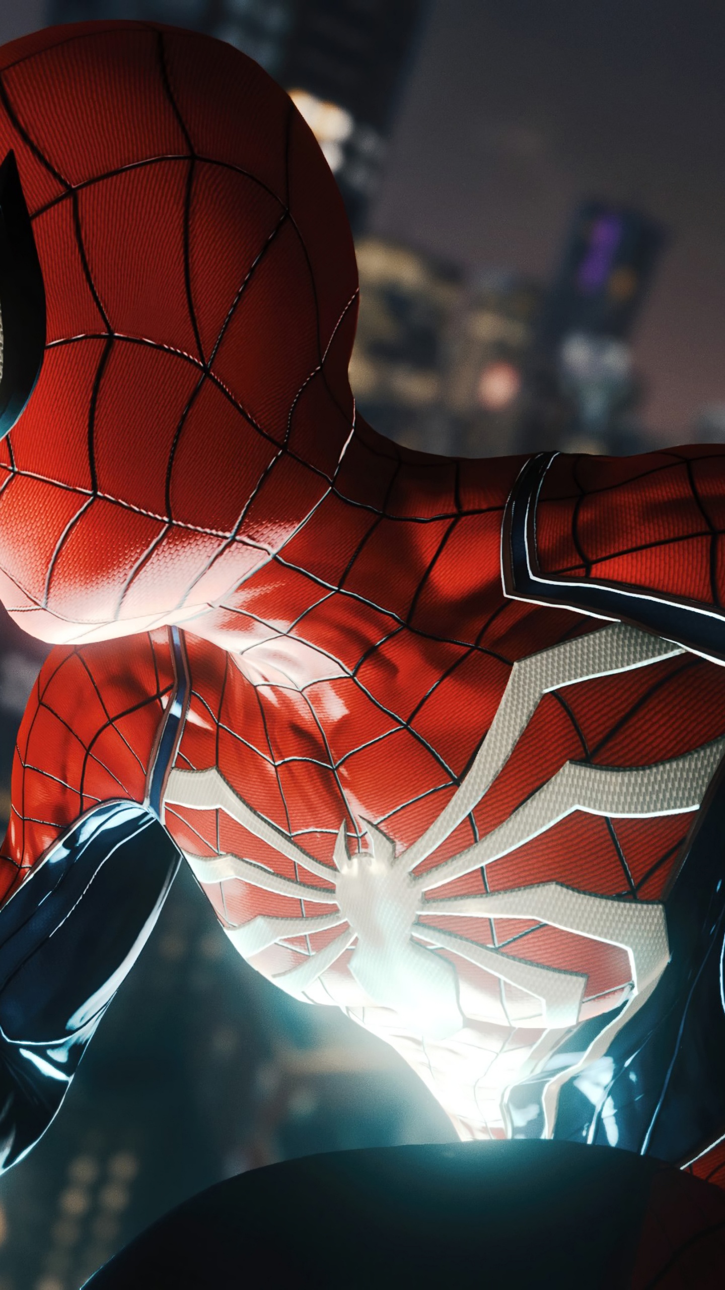 Обои человек-паук ps4 wallapepr, человек-паук, чудеса Мстители, мультфильм, арт в разрешении 1440x2560