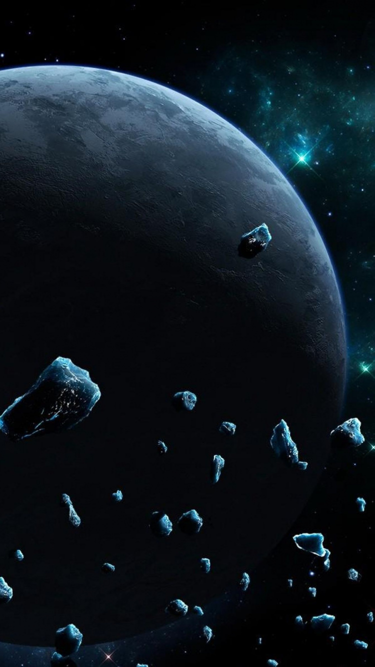 Обои планета, земля, астероид, Астрономия, космическое пространство в разрешении 750x1334
