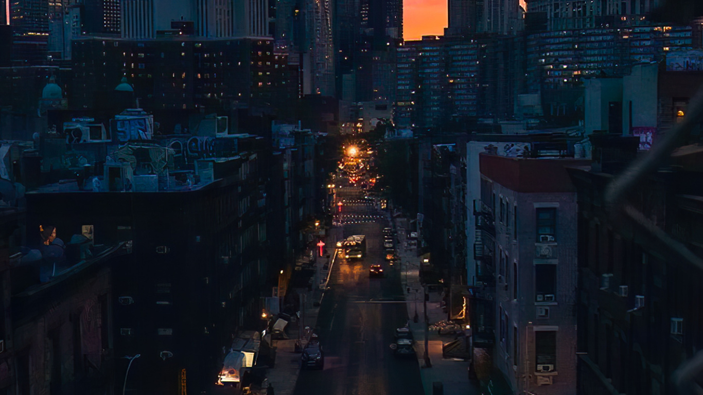 Обои манхэттенский мост, здание, небоскреб, дневное время, облако в разрешении 1366x768