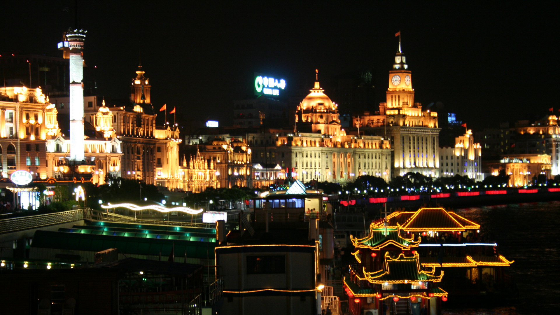 Обои ночь, город, метрополия, ориентир, городской пейзаж в разрешении 1920x1080