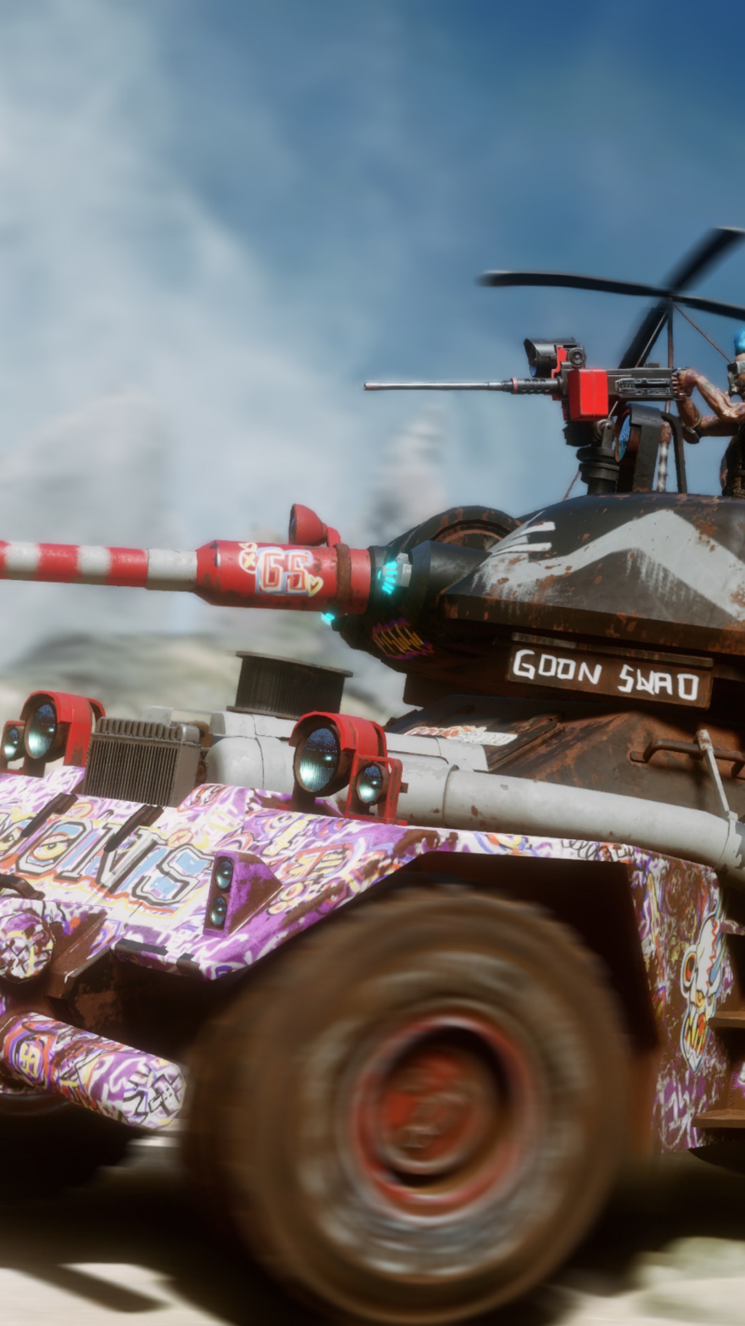 Обои Ярость 2, открытый мир, Bethesda Softworks, xbox one, бак в разрешении 1080x1920