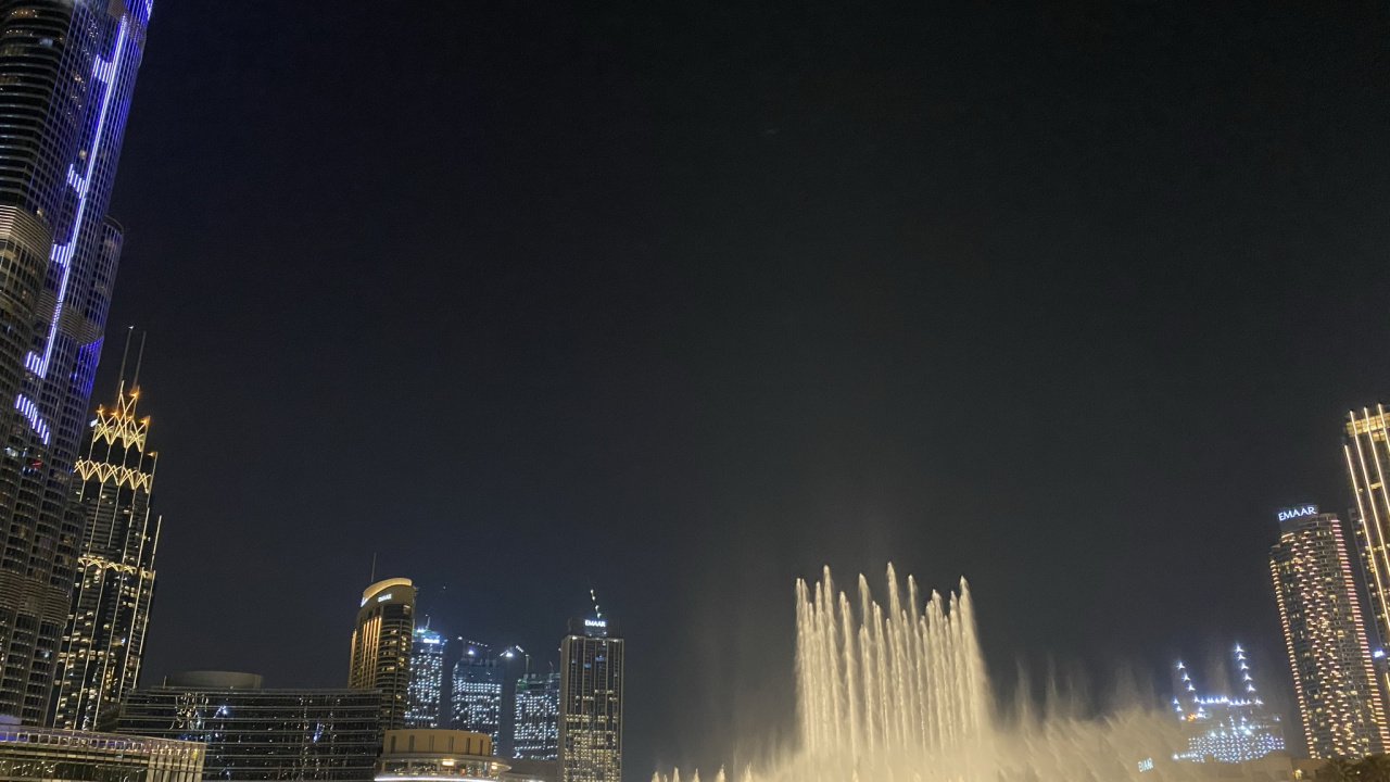 Обои ночь, городской район, город, метрополия, вышка в разрешении 1280x720