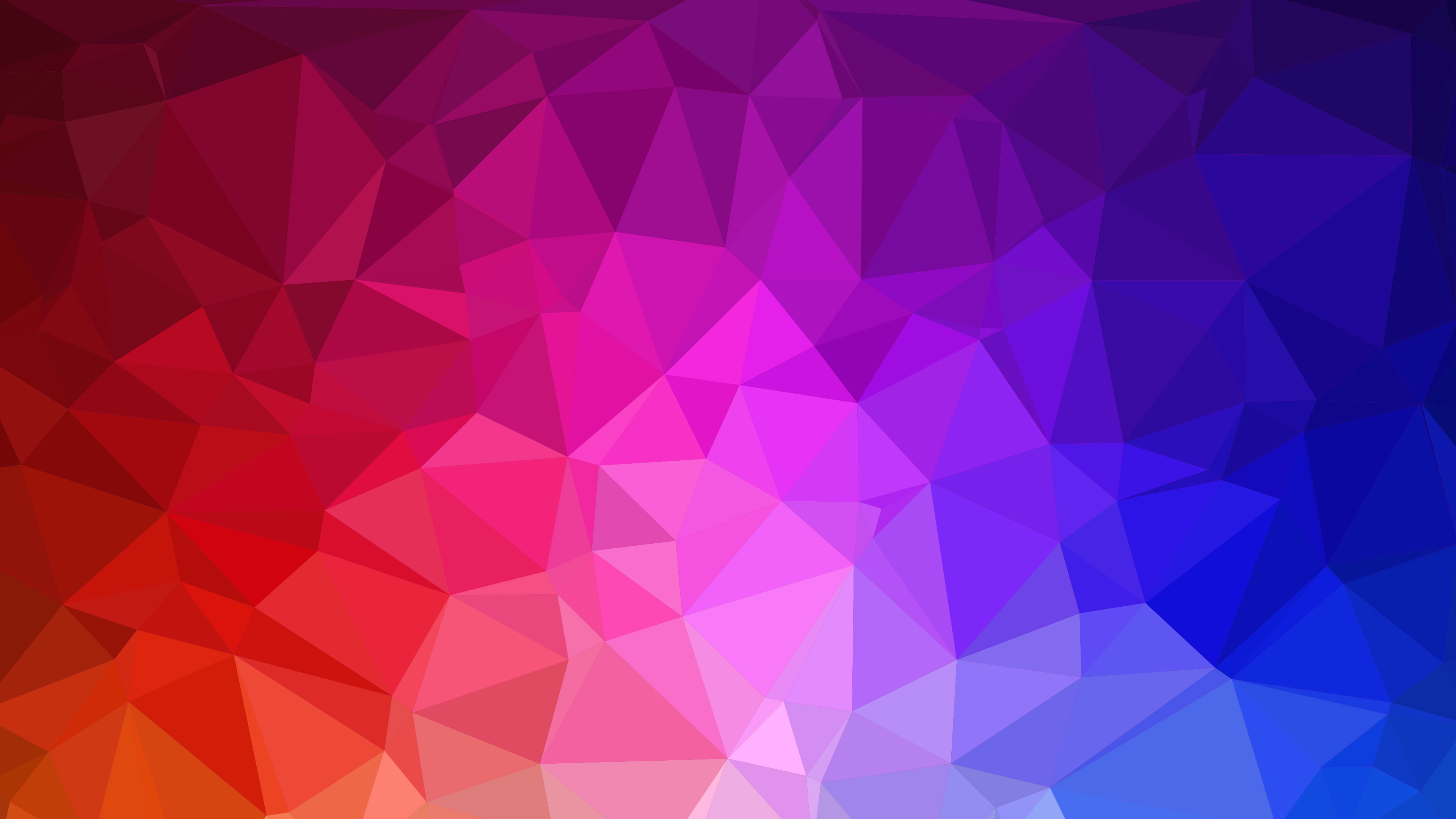 Обои красочные геометрические узоры, узор, треугольник, пурпур, пурпурный цвет в разрешении 3840x2160