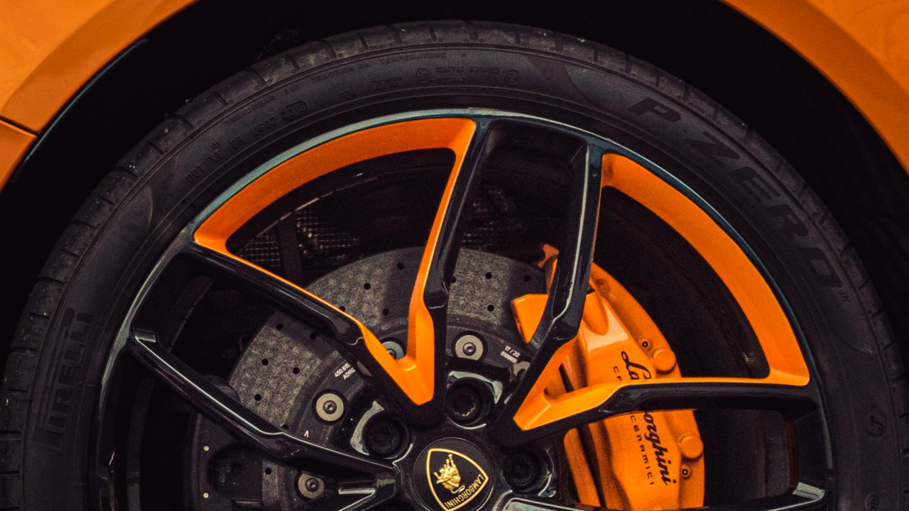 Обои легковые автомобили, спорткар, шина, колесо, обод в разрешении 1280x720