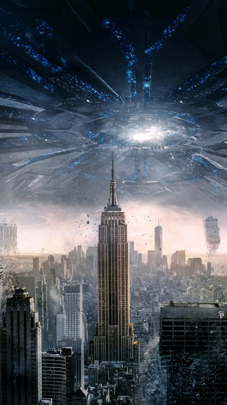 Обои Эмпайр Стейт Билдинг, метрополия, городской пейзаж, город, темнота в разрешении 750x1334