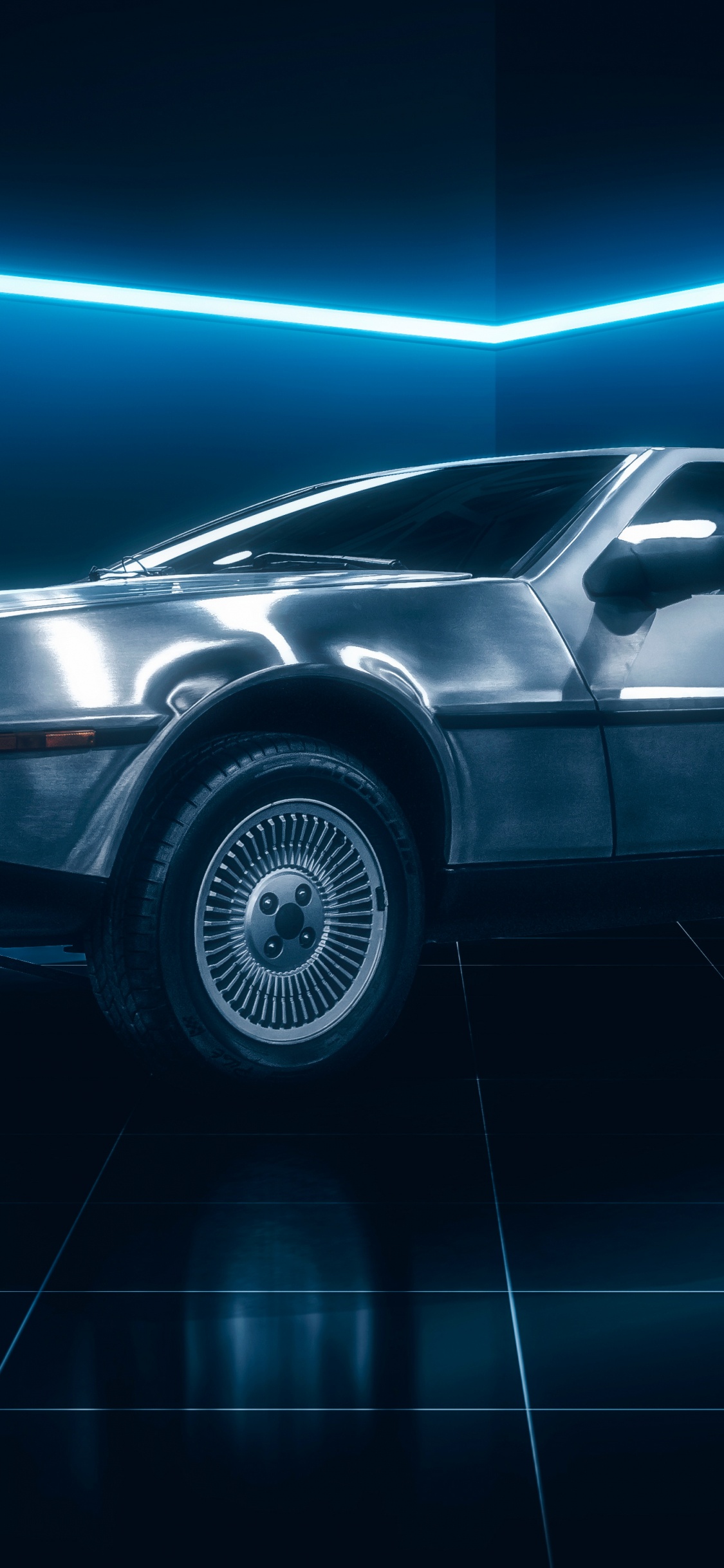 Обои ДМС Делориан, назад в будущее, Делориан Мотор Компани, Делориан, авто в разрешении 1125x2436