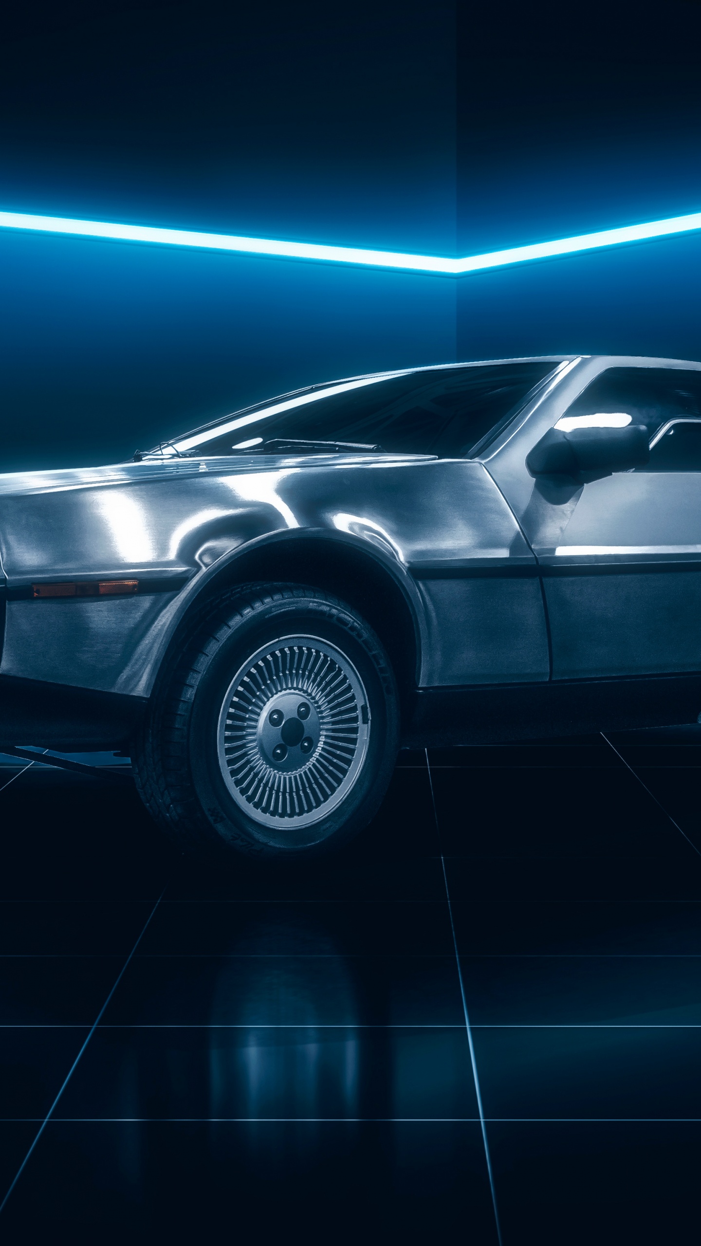 Обои ДМС Делориан, назад в будущее, Делориан Мотор Компани, Делориан, авто в разрешении 1440x2560