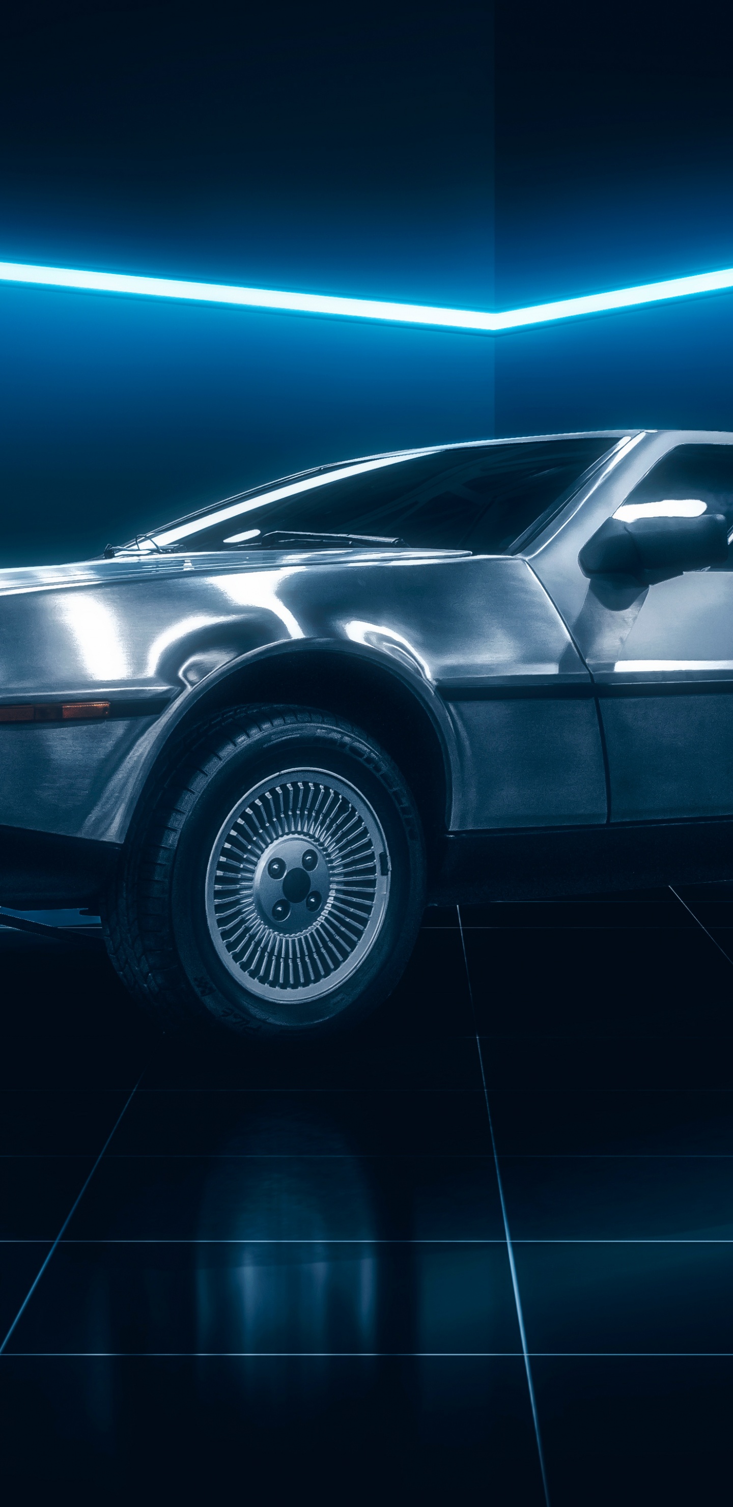 Обои ДМС Делориан, назад в будущее, Делориан Мотор Компани, Делориан, авто в разрешении 1440x2960