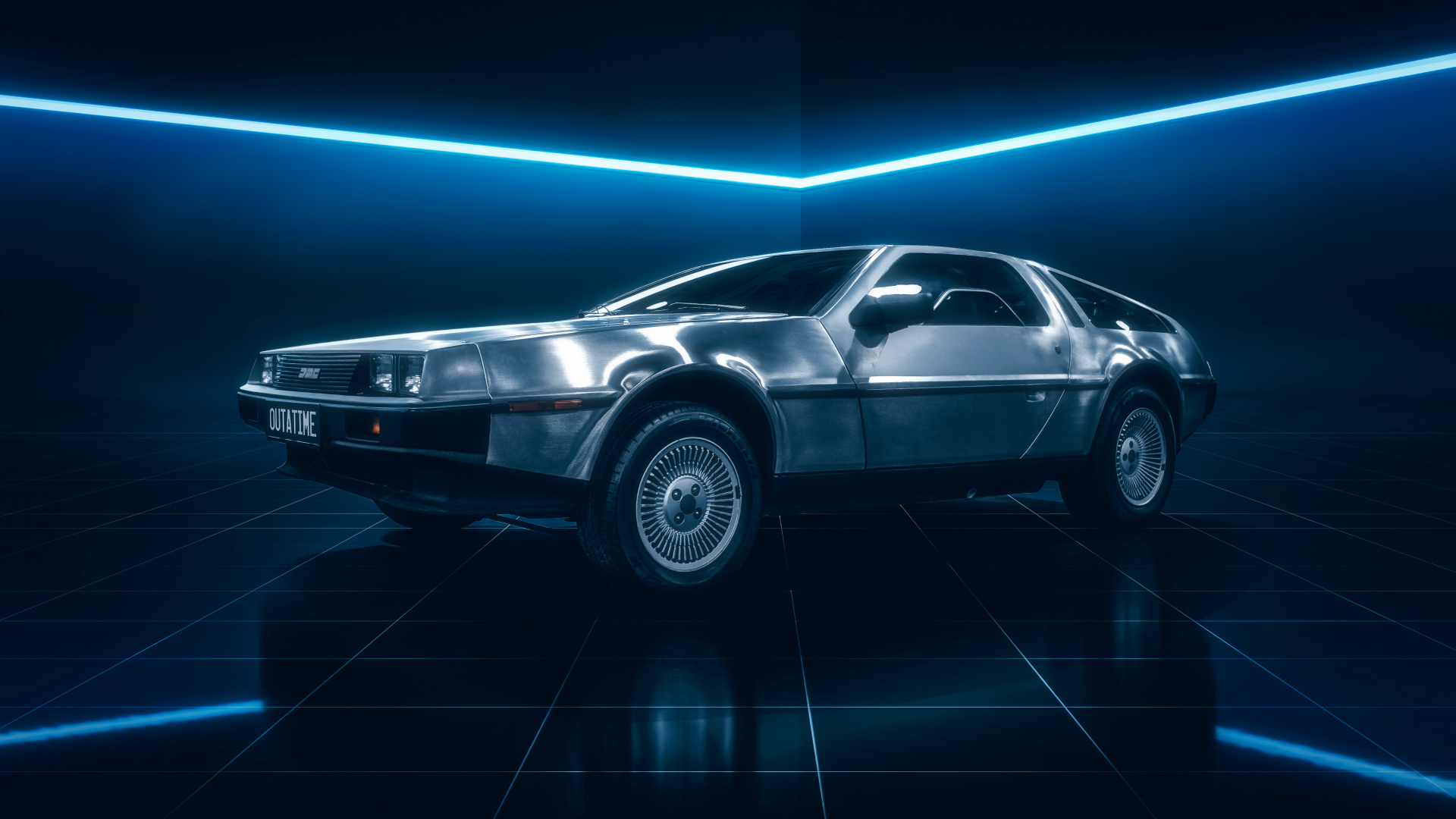 Обои ДМС Делориан, назад в будущее, Делориан Мотор Компани, Делориан, авто в разрешении 1920x1080