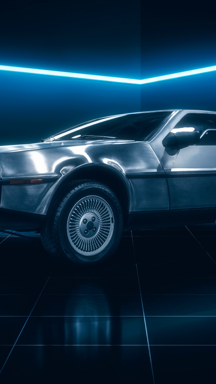 Обои ДМС Делориан, назад в будущее, Делориан Мотор Компани, Делориан, авто в разрешении 720x1280
