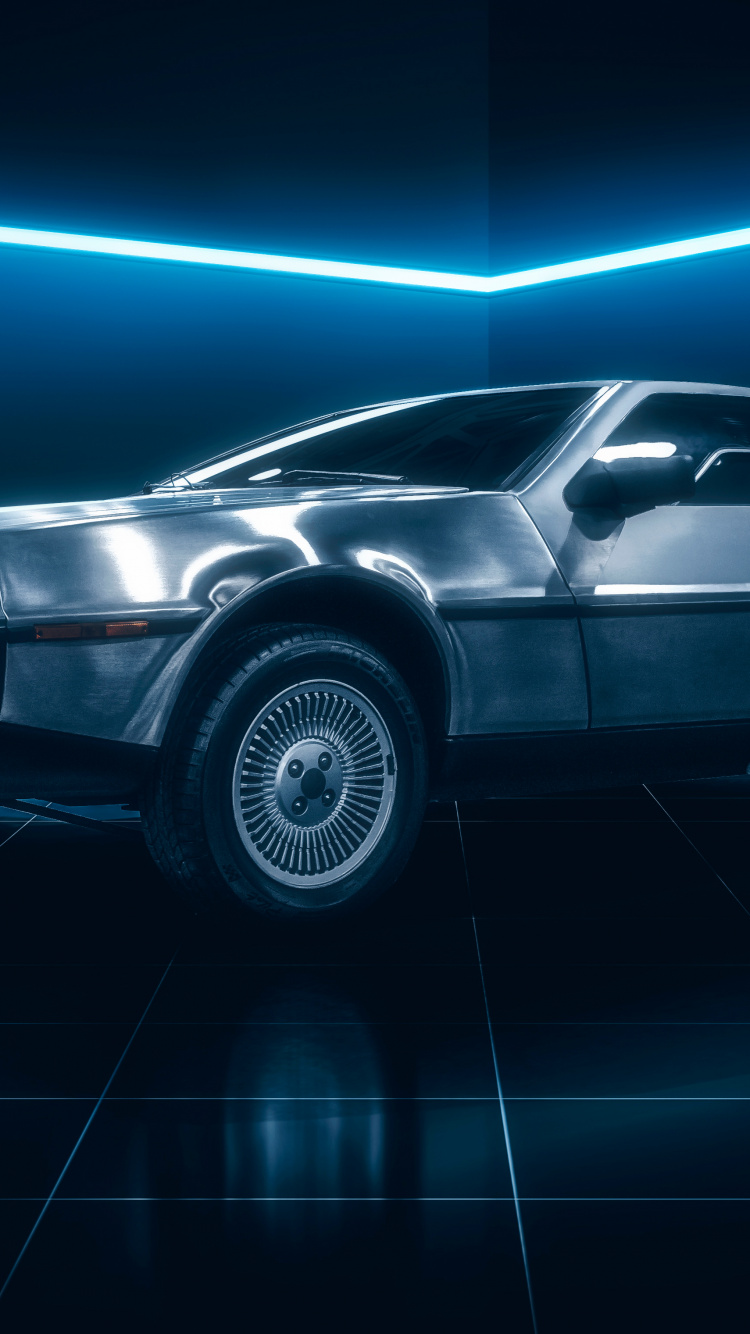 Обои ДМС Делориан, назад в будущее, Делориан Мотор Компани, Делориан, авто в разрешении 750x1334