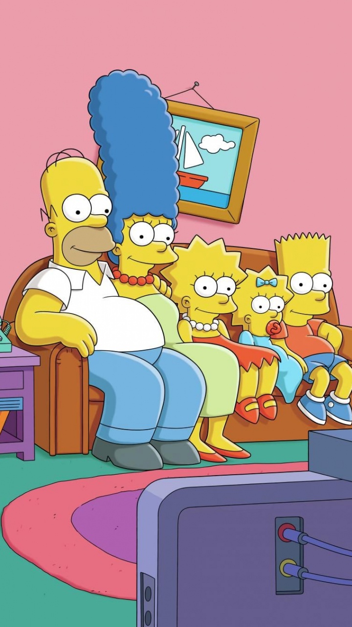 Обои Гомер Симпсон, мультфильм, иллюстрация, арт, эпизод в разрешении 720x1280