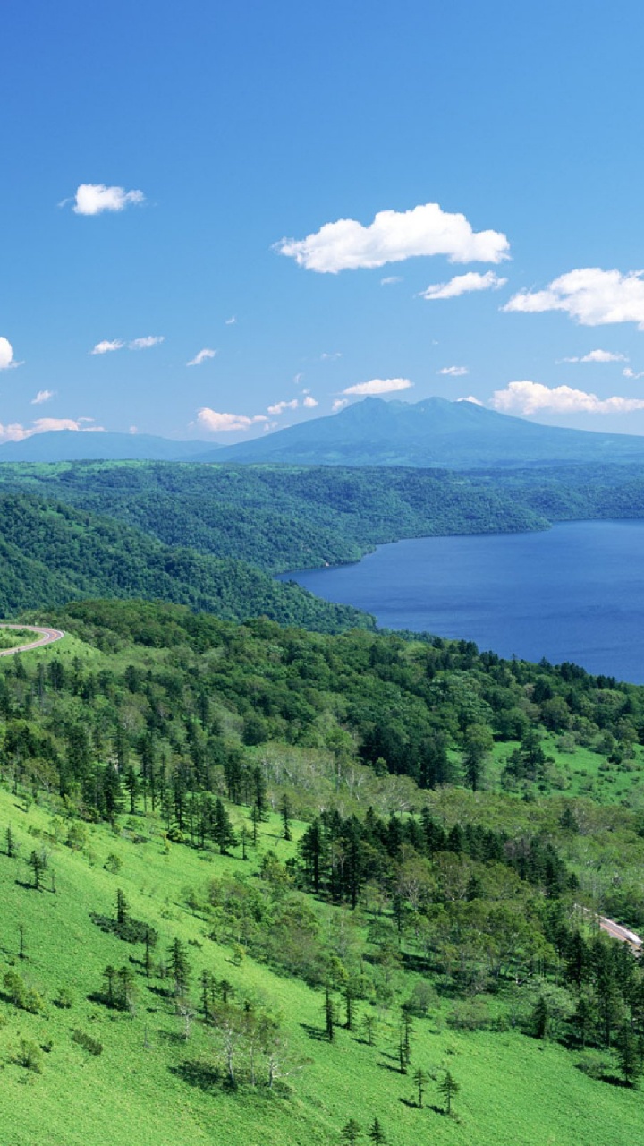 Обои Хоккайдо пейзаж, пейзаж, нагорье, горная станция, дикая местность в разрешении 720x1280