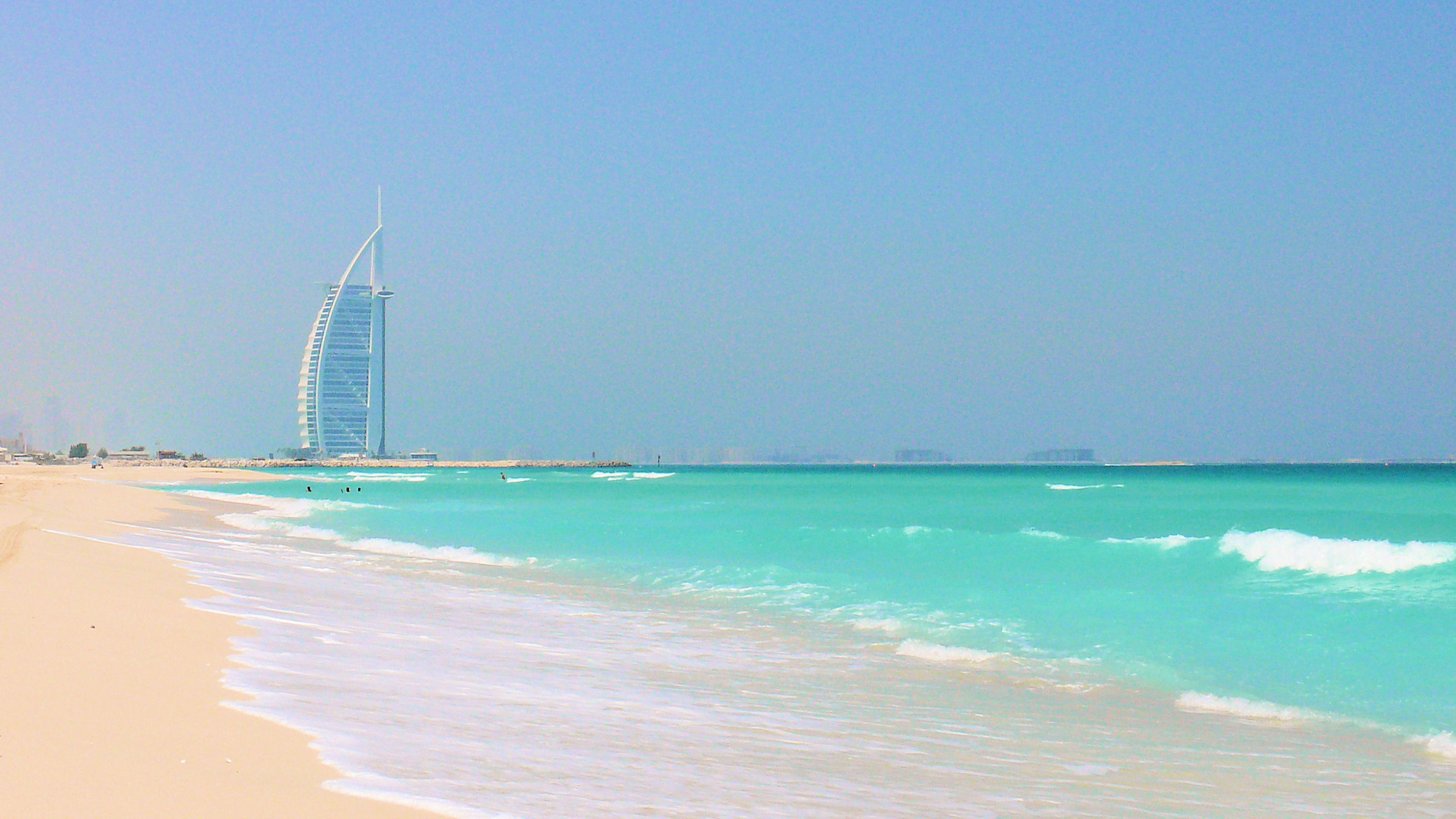 Обои море, пляж, водоем, берег, океан в разрешении 2560x1440