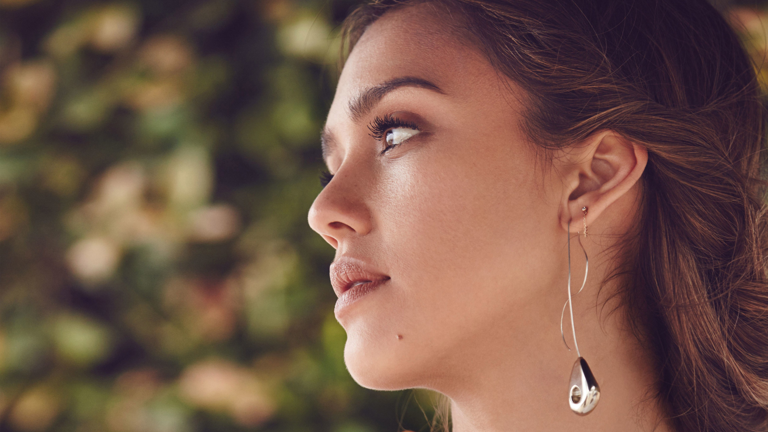 Обои Джессика Альба, лоб, нос, лицо, щека в разрешении 2560x1440