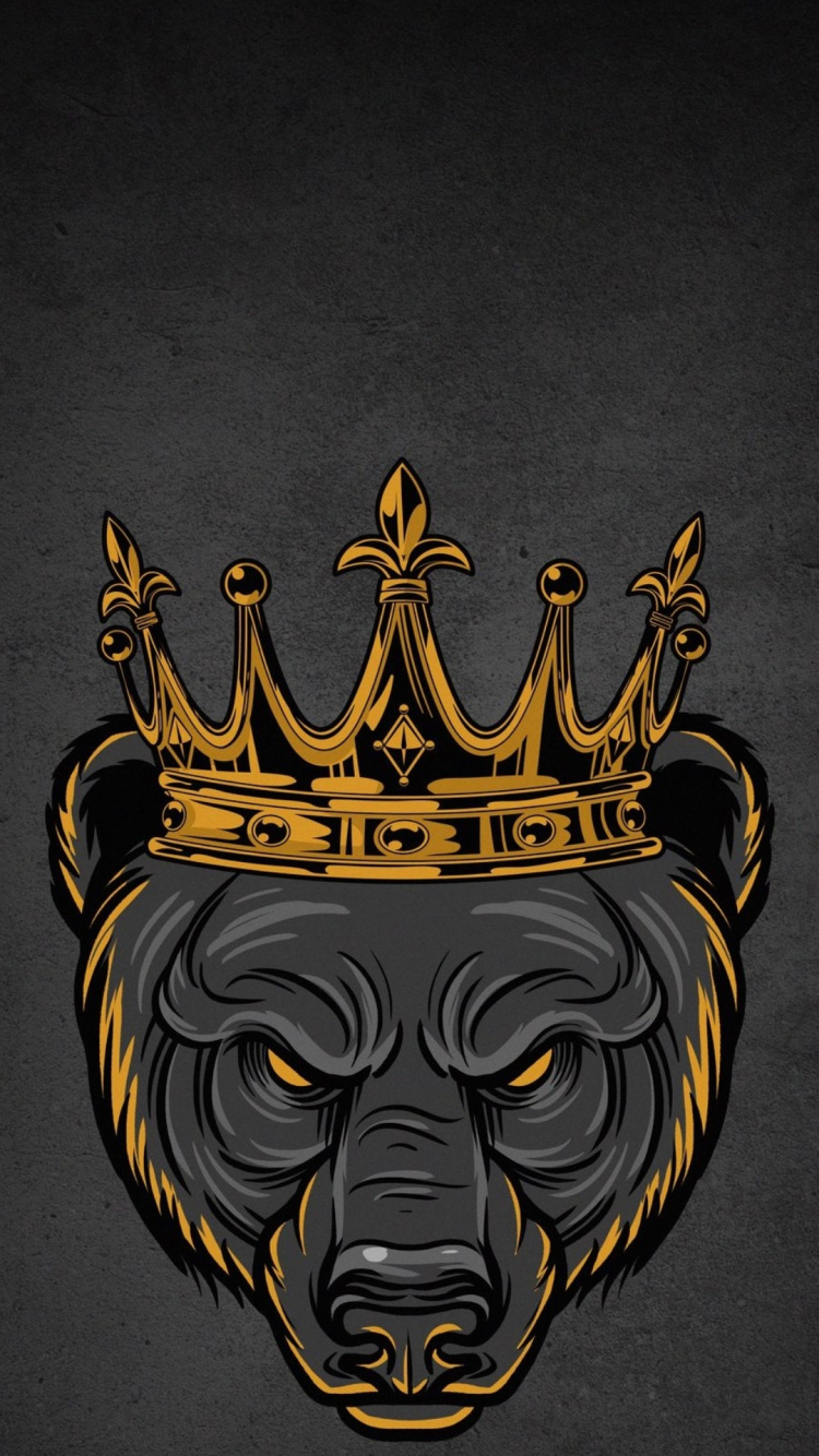 Обои язык, головной убор, гребень, эмблема, арт в разрешении 750x1334