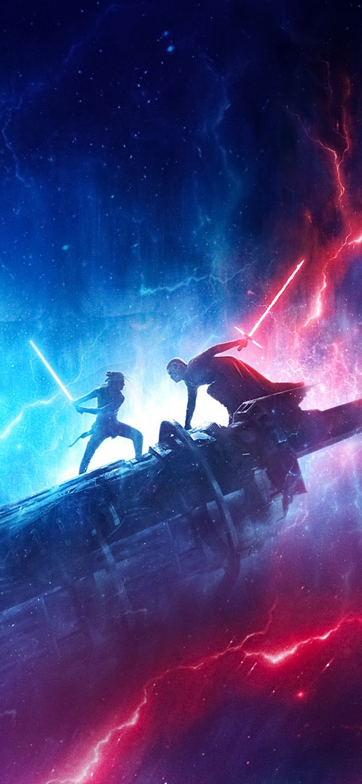 Обои Звездные войны восстание Скайуокер, космос, космическое пространство, атмосфера, иллюстрация в разрешении 1242x2688