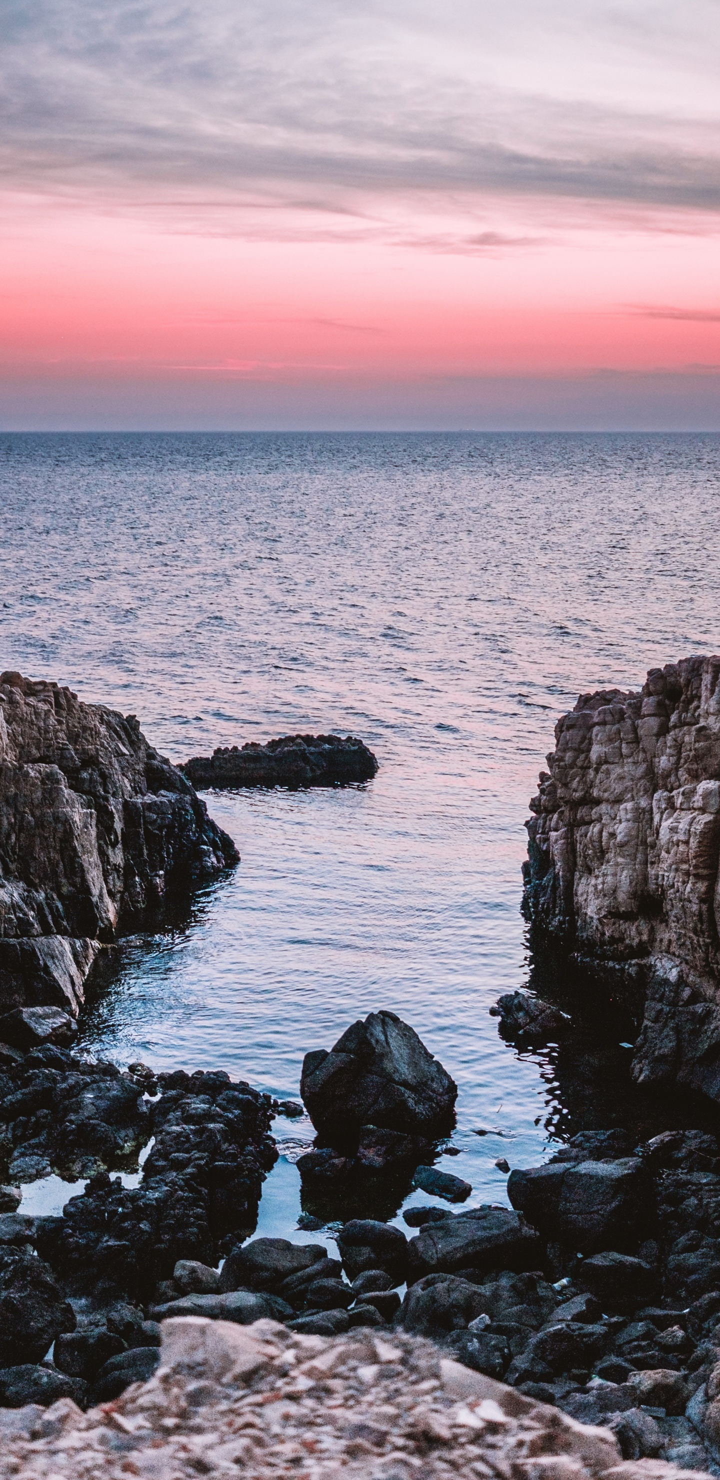 Обои ios, вода, облако, гидроресурсы, лазурный в разрешении 1440x2960