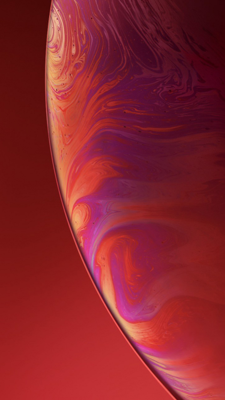 Обои ios, красный цвет, свет, Апельсин, атмосфера в разрешении 750x1334