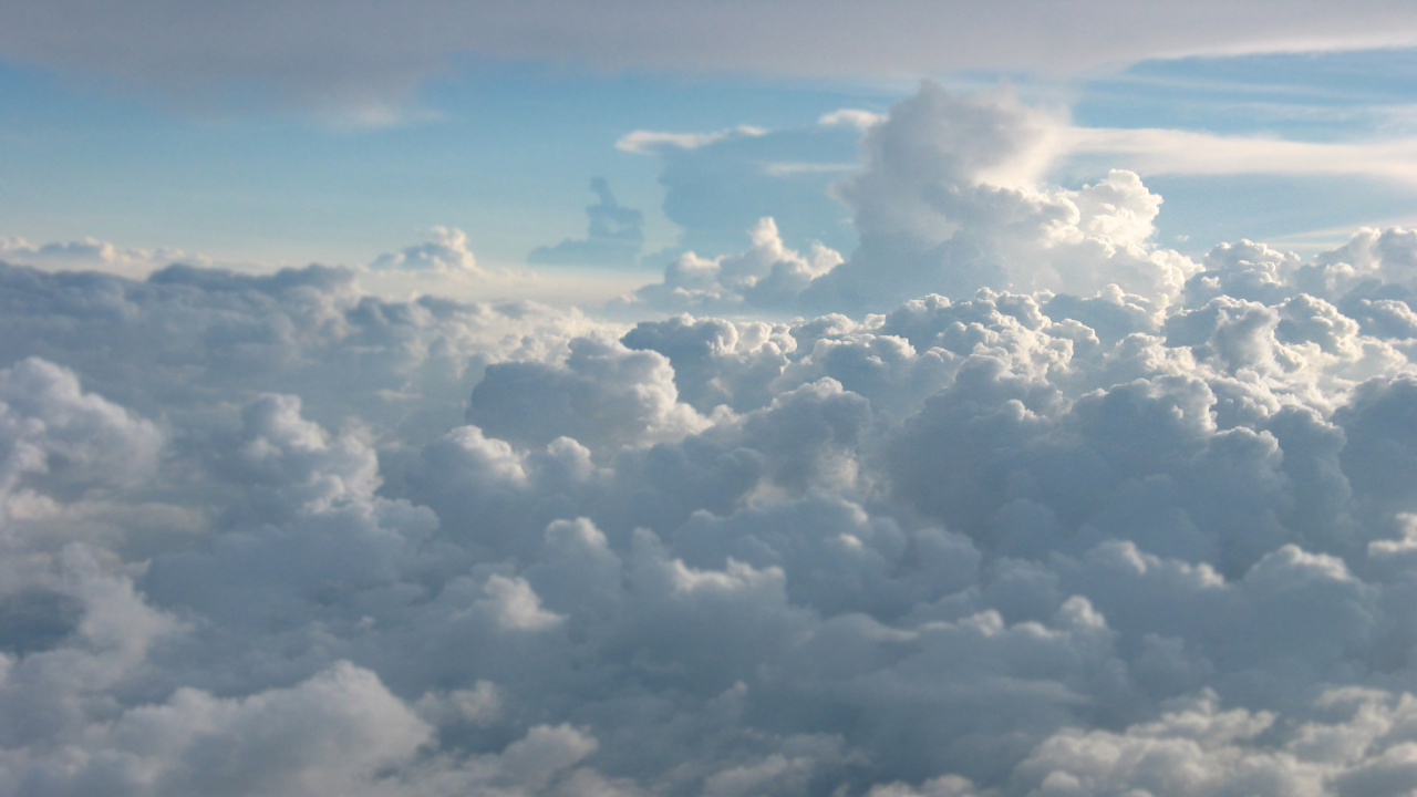 Обои кучевое облако, облако, дневное время, атмосфера, утро в разрешении 1280x720