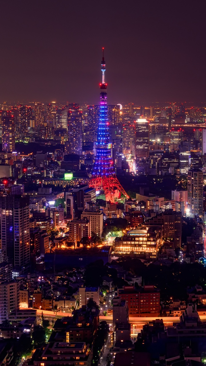 Обои Токио, город, городской пейзаж, городской район, метрополия в разрешении 720x1280