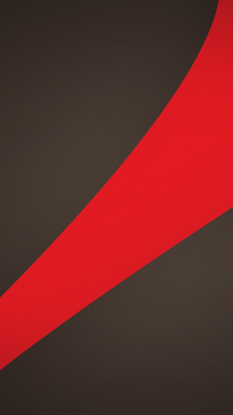 Обои красный цвет, линия, графика, марка, угол в разрешении 750x1334