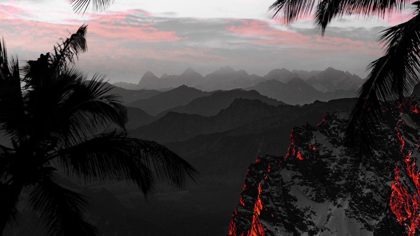 Обои природа, облако, атмосфера, мир, растение в разрешении 1366x768