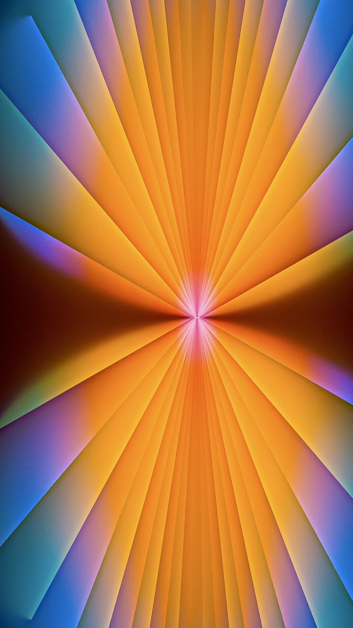 Обои фрактальное искусство, арт, свет, цветной, анимация в разрешении 720x1280