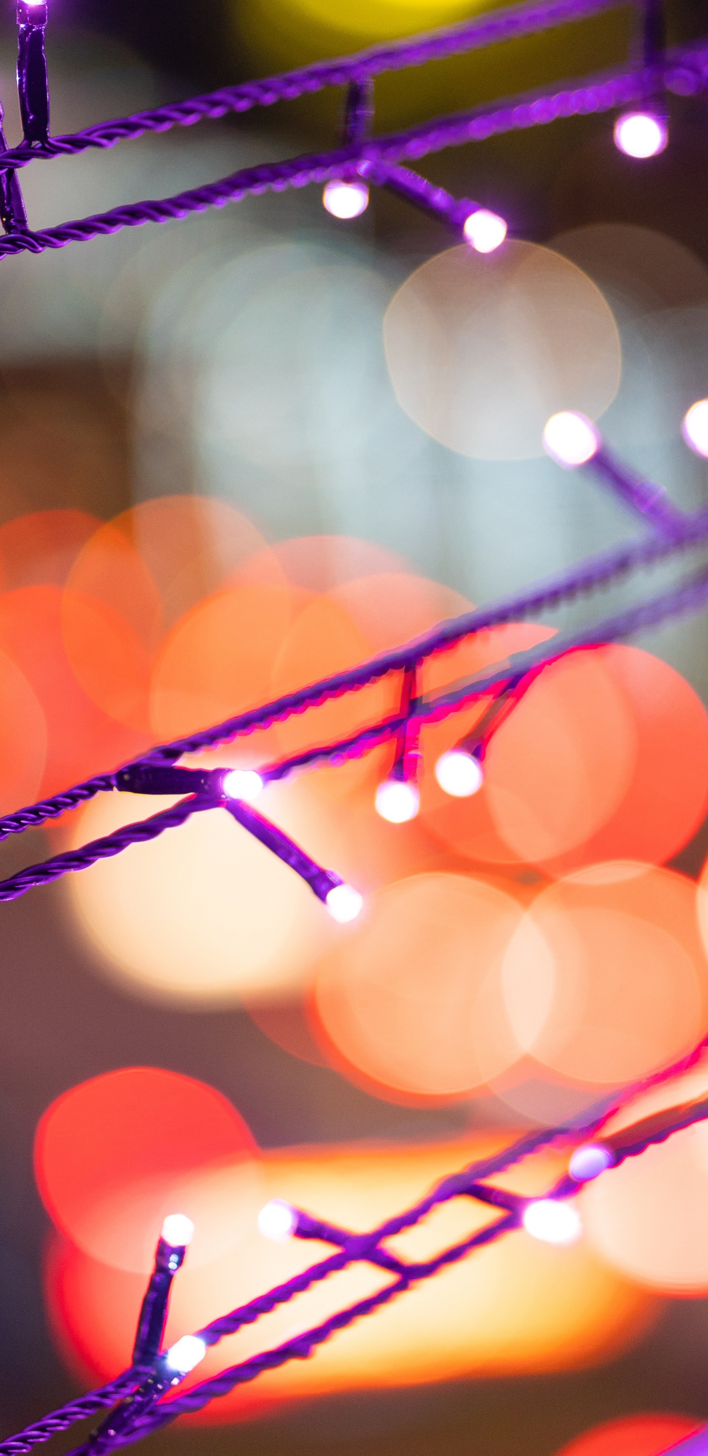 Обои свет, освещение, светодиодные лампы, электрическое освещение, пурпур в разрешении 1440x2960