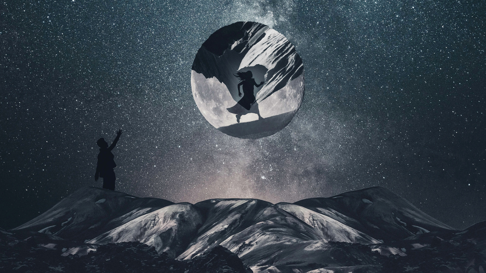 Обои атмосфера, мун пания, мир, гора, природа в разрешении 1920x1080