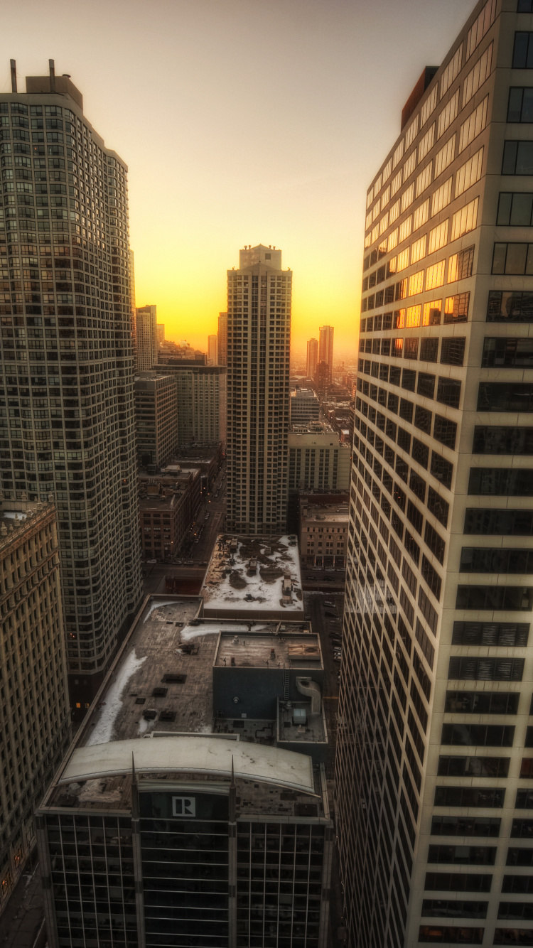 Обои метрополия, город, городской район, городской пейзаж, небоскреб в разрешении 750x1334