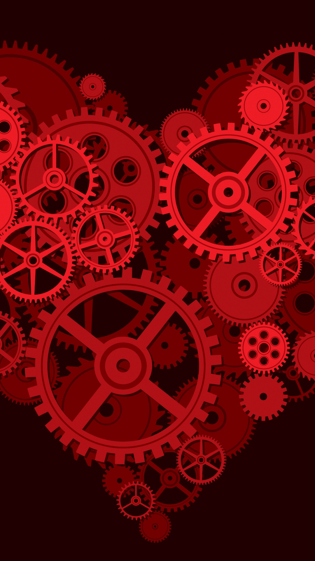 Обои сердце, красный цвет, День Святого Валентина, ткань, любовь в разрешении 1080x1920