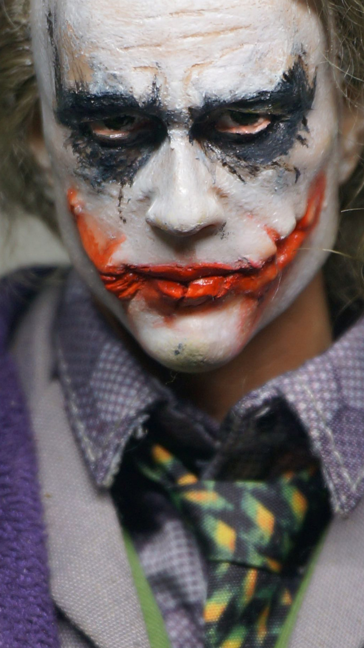 Обои костюм, Джокер, Харли Квинн, лицо, голова в разрешении 750x1334