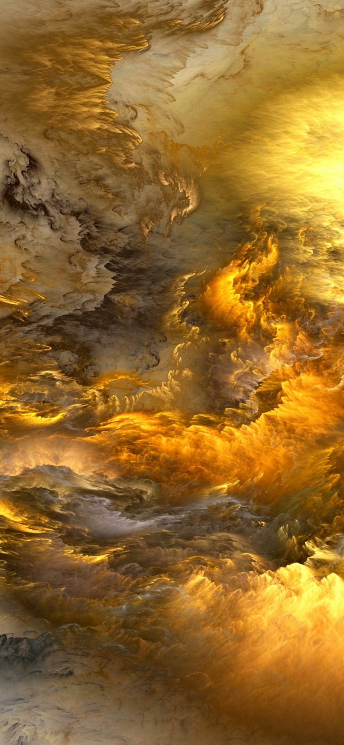 Обои абстрактное пространство психоделической туманности, абстрактное искусство, живопись, холст, психоделическое искусство в разрешении 1125x2436