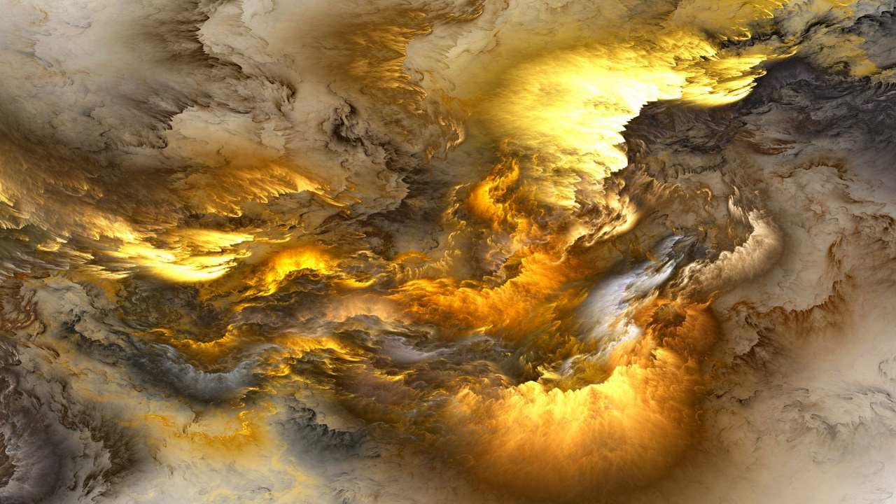 Обои абстрактное пространство психоделической туманности, абстрактное искусство, живопись, холст, психоделическое искусство в разрешении 1280x720