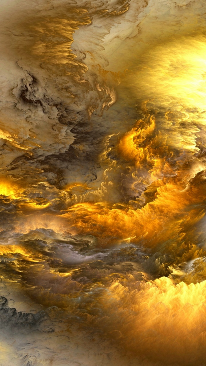 Обои абстрактное пространство психоделической туманности, абстрактное искусство, живопись, холст, психоделическое искусство в разрешении 720x1280