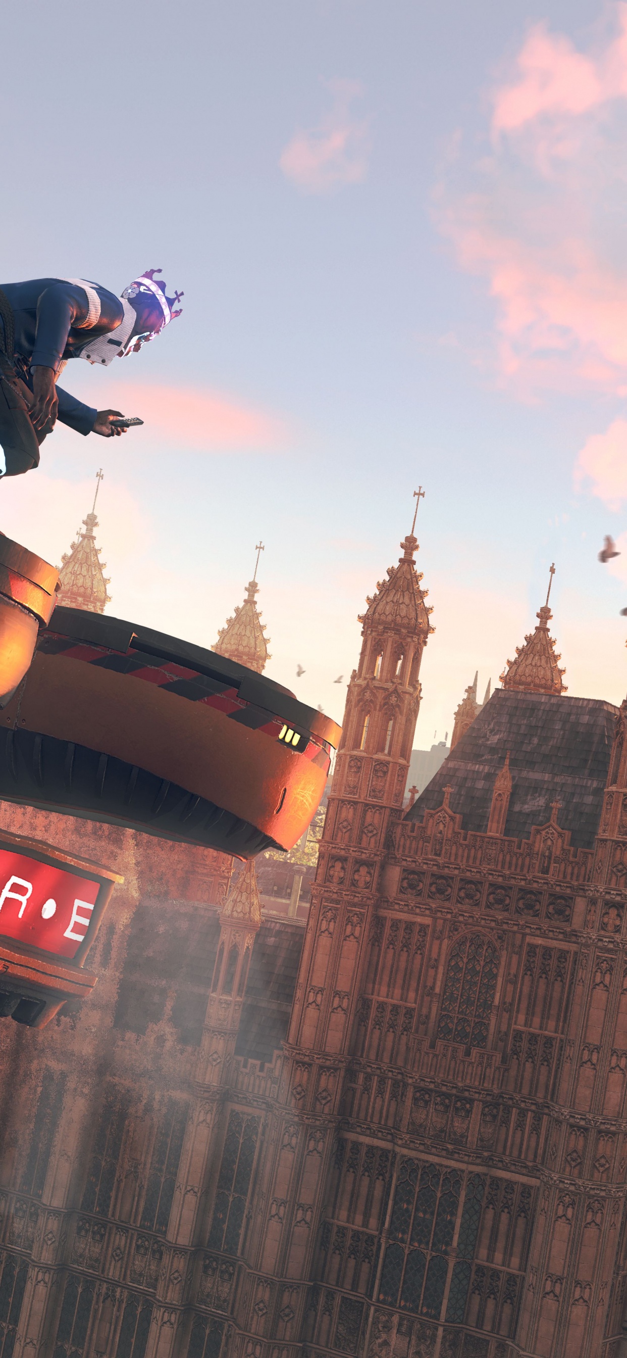 Обои Смотреть Собак Легион, приключенческая игра, ubisoft, игры, сторожевой пес в разрешении 1242x2688