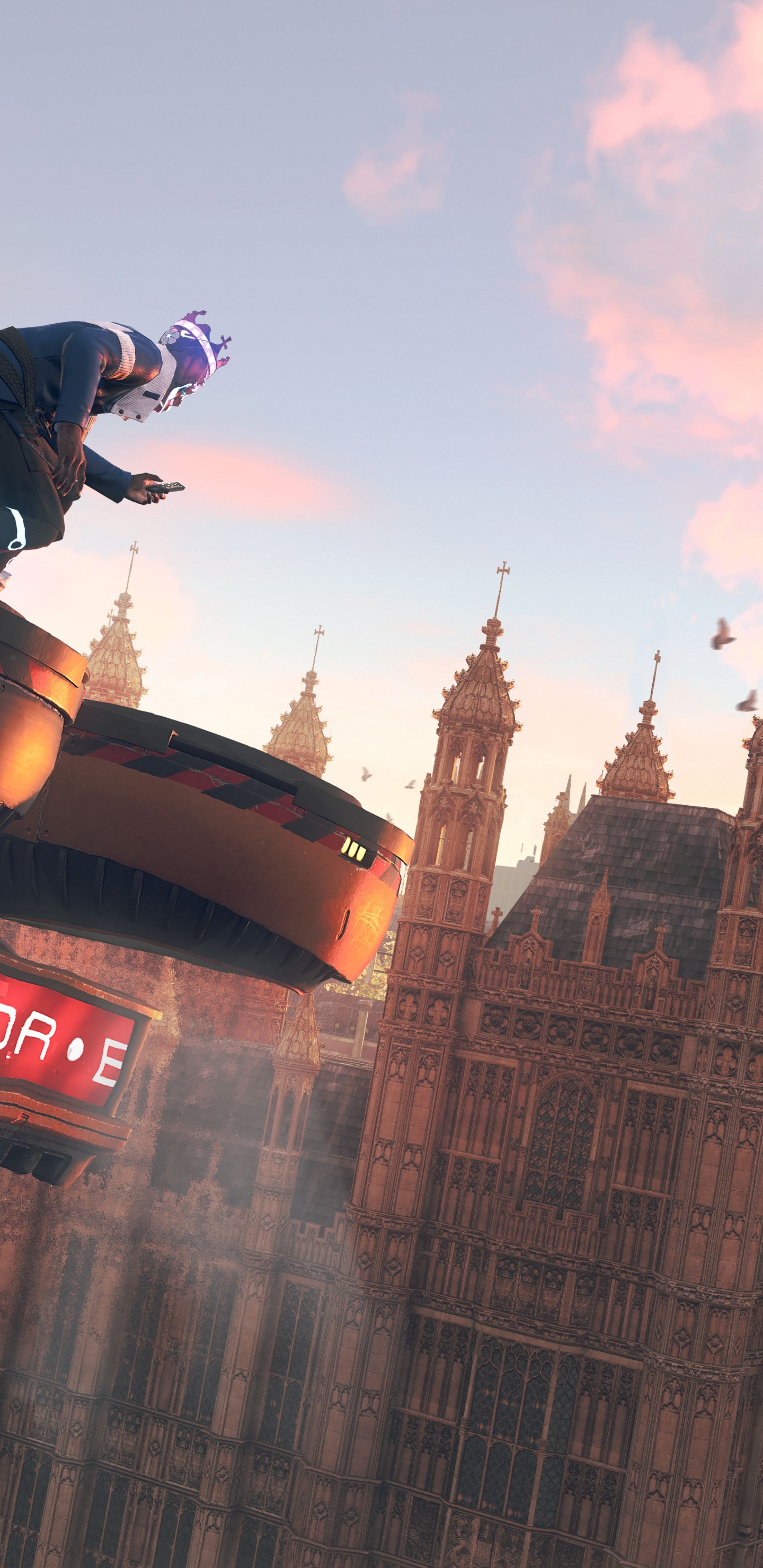 Обои Смотреть Собак Легион, приключенческая игра, ubisoft, игры, сторожевой пес в разрешении 1440x2960