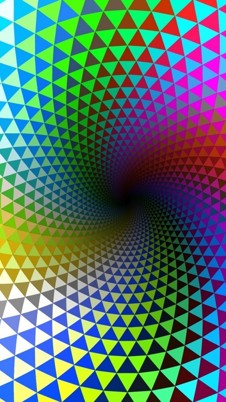 Обои цвет, узор, линия, круг, симметрия в разрешении 720x1280