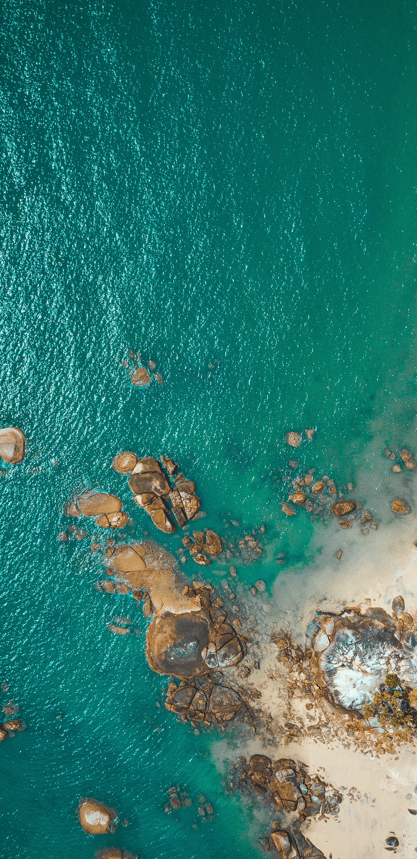 Обои синий, зеленый, бирюза, вода, мир в разрешении 1440x2960