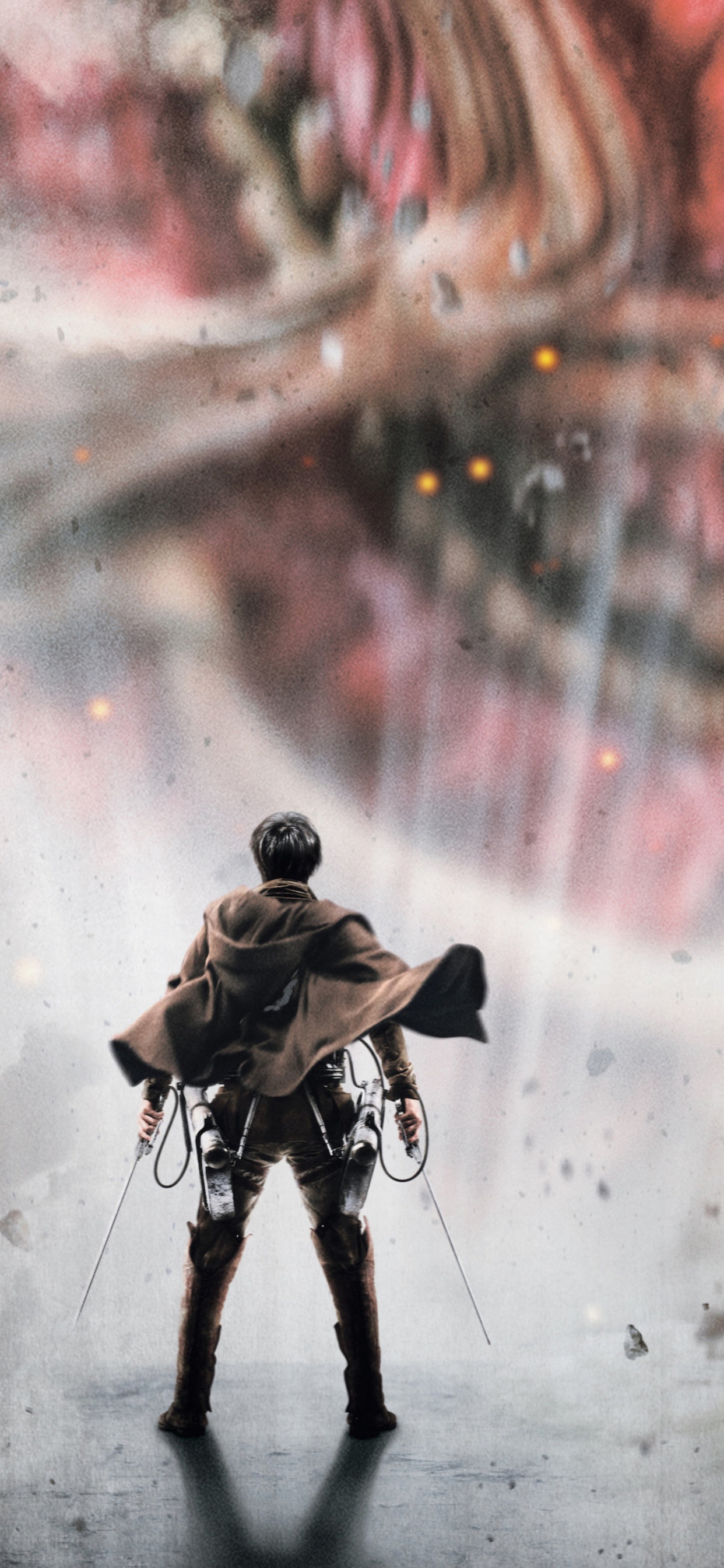 Обои постер к фильму Атака титанов, эрен йегер, постер, графика поп-культуры, 11 х 17 в разрешении 1242x2688