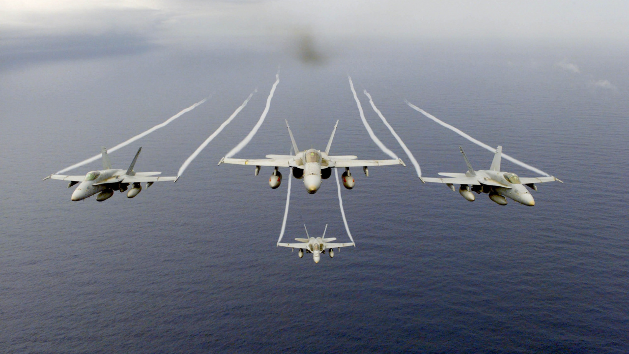 Обои МЛТ-94, военный самолет, авианосец, самолет, самолеты в разрешении 1280x720