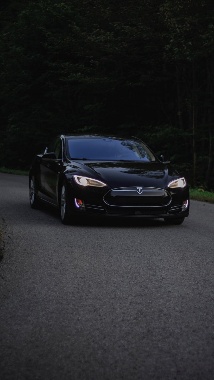 Обои Tesla Model S, авто, автомобильное освещение, фара, Tesla в разрешении 720x1280