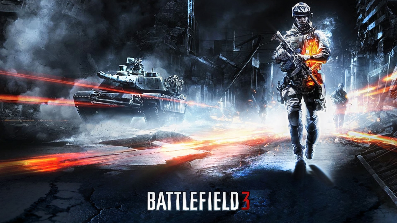Обои battlefield 2, дым, гонки, каскадер, гоночный в разрешении 1366x768